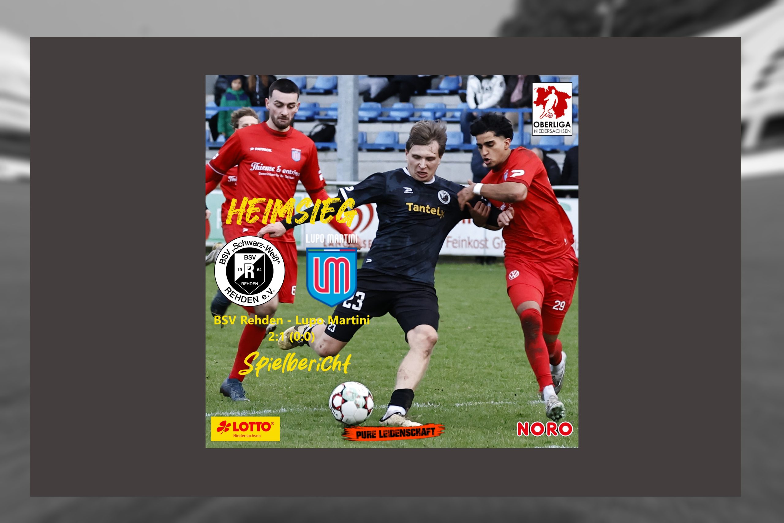 ***2:1-Heimsieg! Rehden belohnt sich im Schlagabtausch gegen Lupo***
