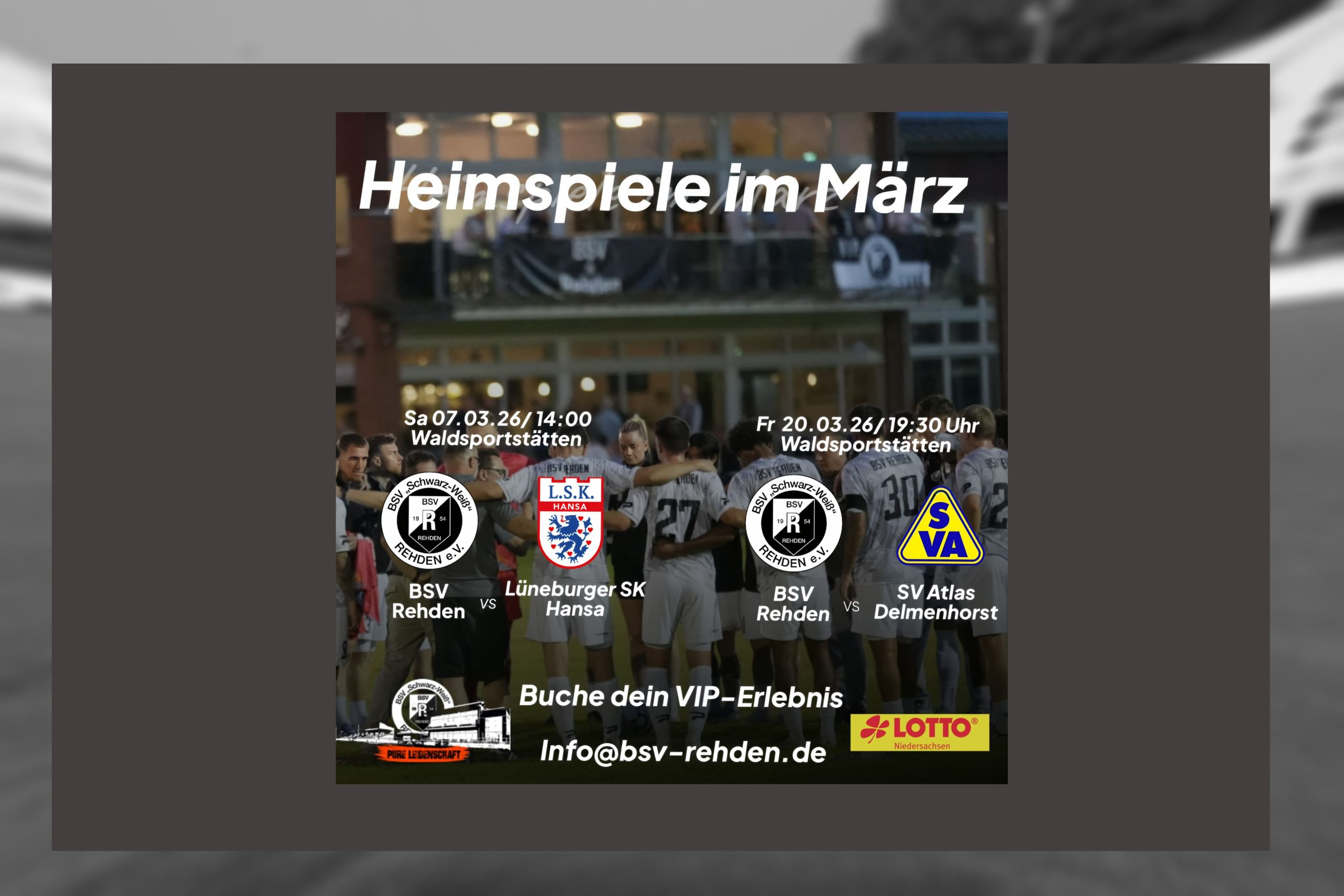 ***VIP-Erlebnis beim BSV Rehden!***