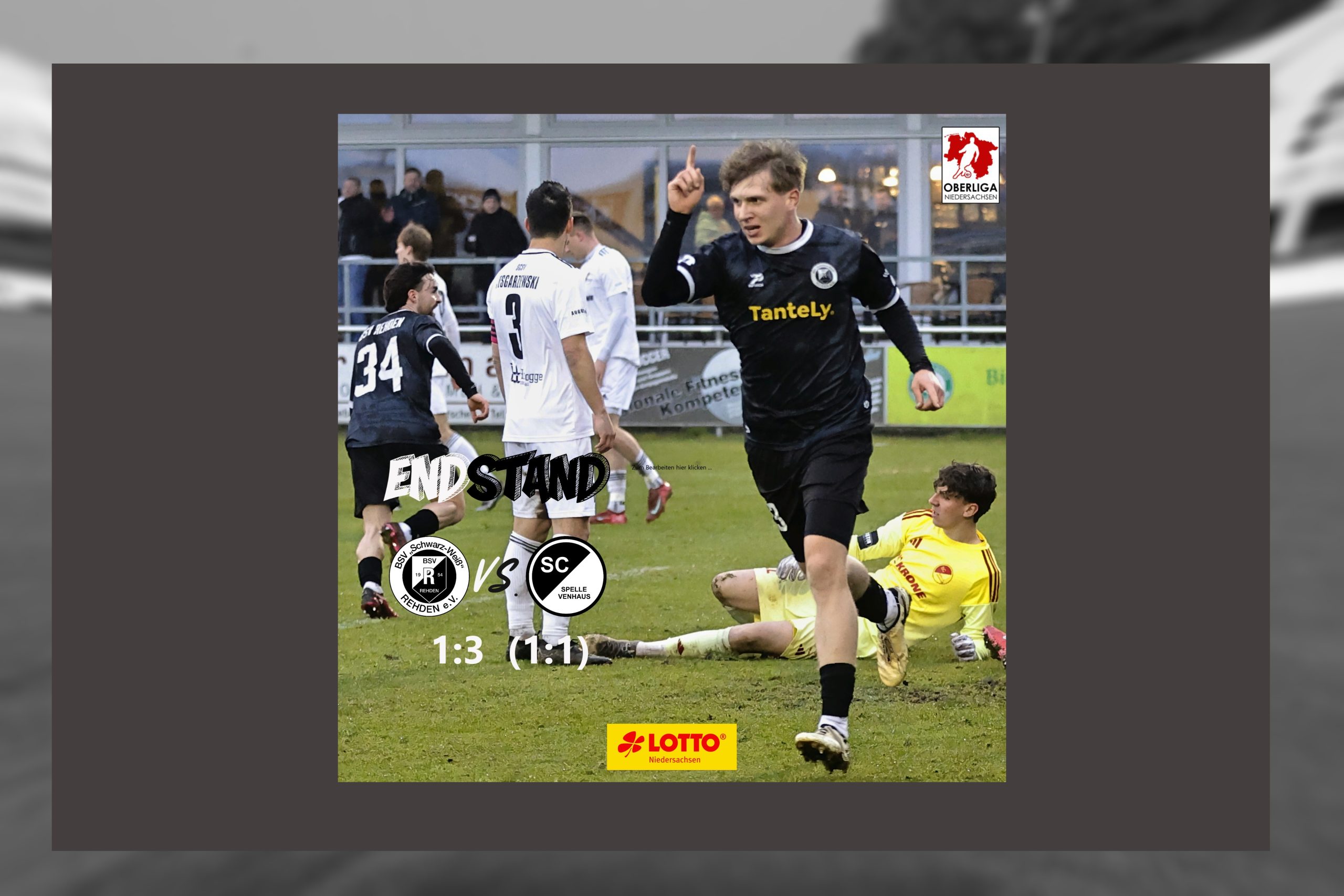 ***Rückschlag trotz starker Anfangsphase: BSV Rehden unterliegt Spelle mit 1:3***