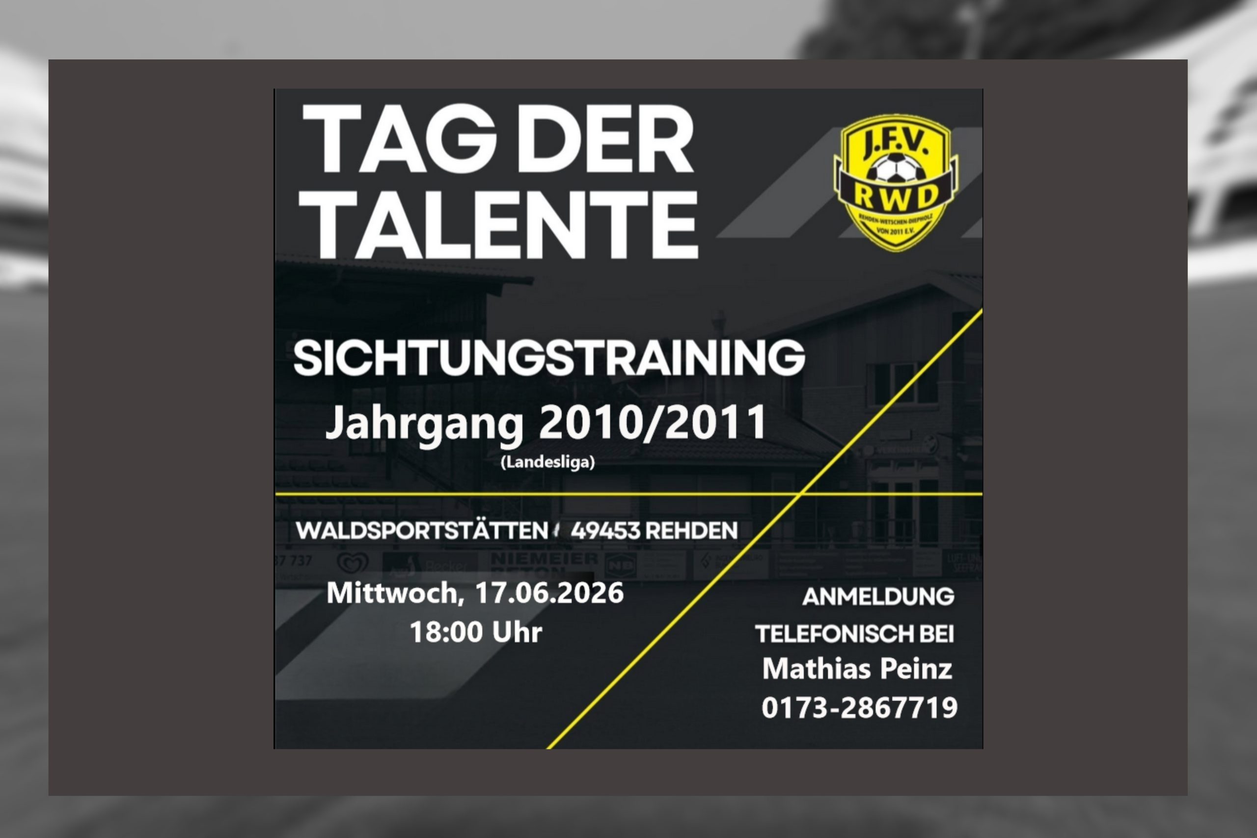 🌟 ***Tag der Talente – Deine Chance auf Landesliga-Fußball!***